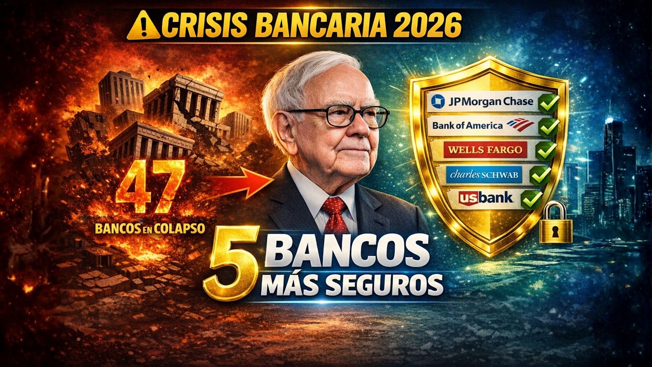🚨 Los 5 ÚNICOS Bancos SEGUROS en 2026 | Warren Buffett REVELÓ Dónde Guarda Su Dinero (URGENTE)