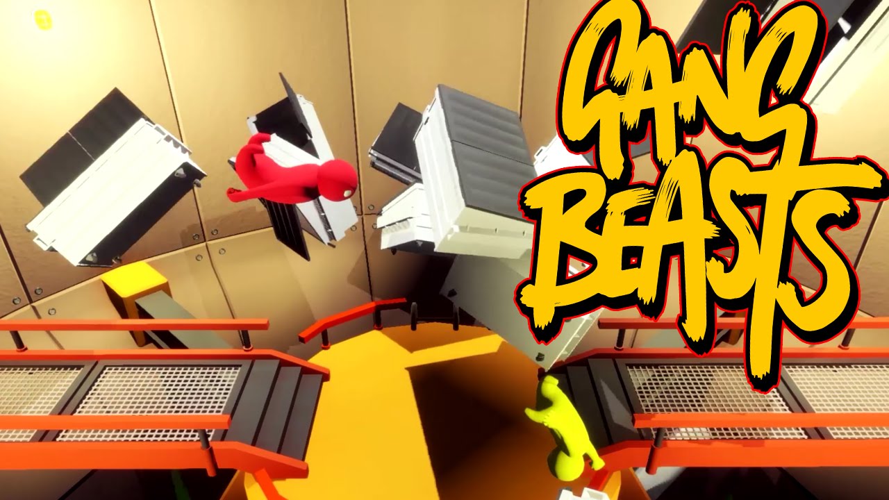 Gang Beasts - What Goes Up, Must Come Down!!! [Father and Son Gameplay]