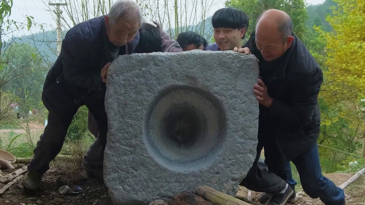 Reconstructing The Stone Mortar That Has Been Abandoned For Decades｜Carpenter Anxu