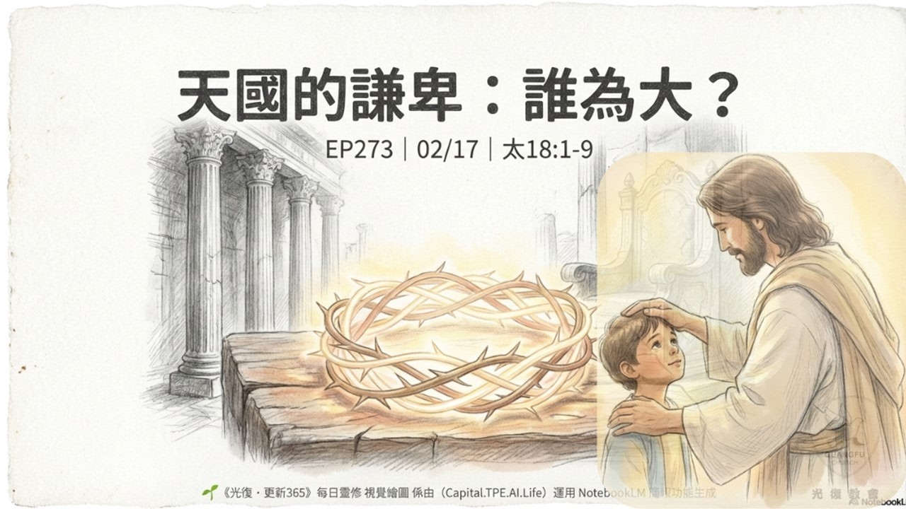愛跟人比地位、爭輸贏？耶穌談「大磨石」警告：別讓你的驕傲絆倒人！｜太 18:1-9  【CC字幕】 🌱《光復·更新365》每日靈修 EP273