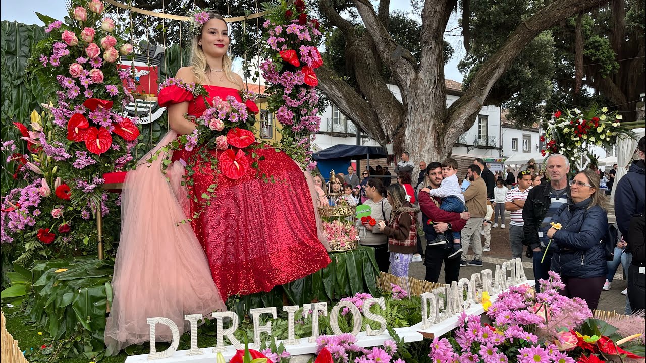 LIVE: Desfile / Parade da Festa da Flor Ribeira Grande, Sao Miguel Azores Portugal - 27.04.2024