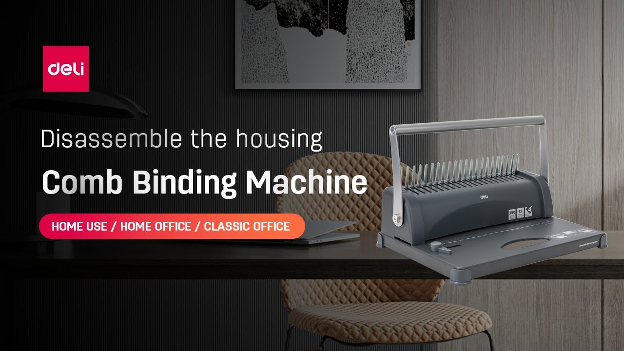 How to disassemble the housing| Deli Comb Binding Machine E3871|@Deli Support