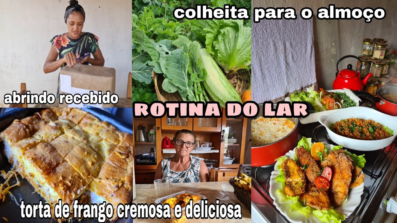 ALMOÇO COMPLETO E DELICIOSO/ FIZ TORTA DE FRANGO CREMOSA/ ABRINDO RECEBIDOS / DIÁRIO DA OBRA E +