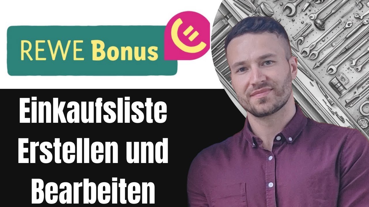Rewe Bonus App Einkaufsliste erstellen und bearbeiten Tutorial