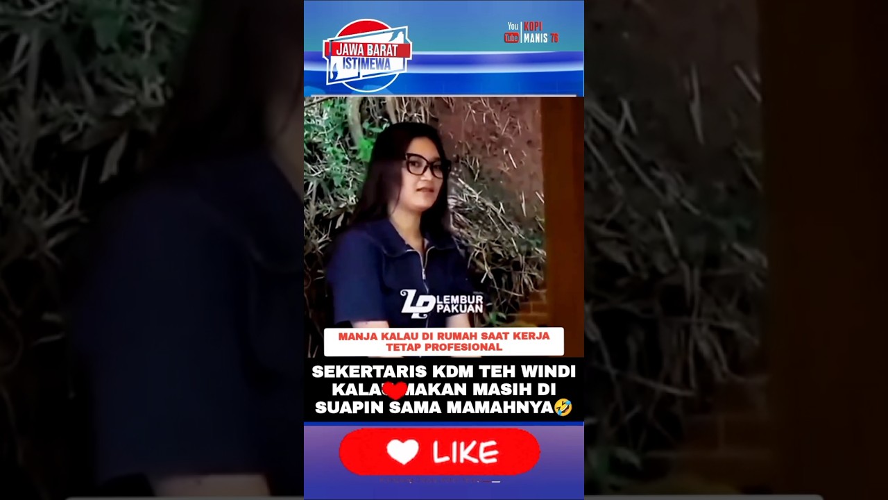 Teh Windi Lembur Pakuan Jadi Sorotan Warga Net Yang Penasaran Kesehariannya Bersama KDM
