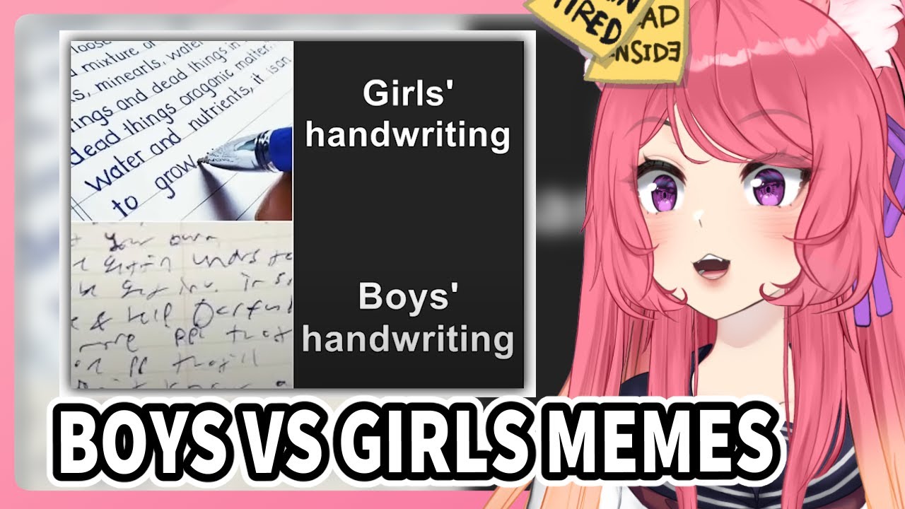 Women Do WHAT In The Shower? | Vtuber Reacts Boys vs Girls Memes