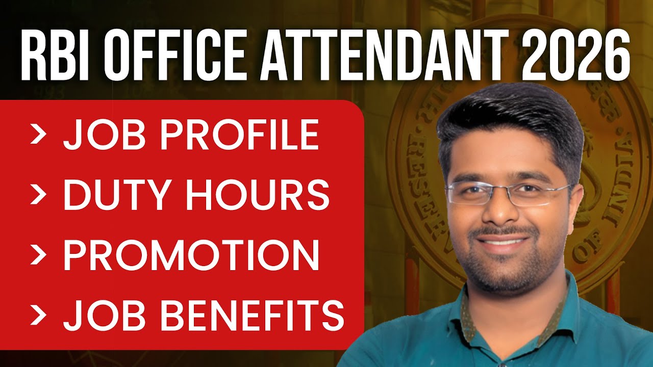 RBI Office Attendant 2026 | RBI Office Attendant Job Profile 2026 |RBI Office Attendant Work Profile