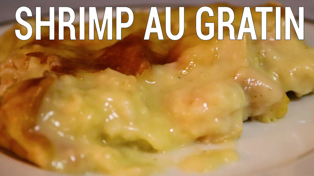 الجمبري بالبشاميل | Shrimp au gratin (crevette gratinée)
