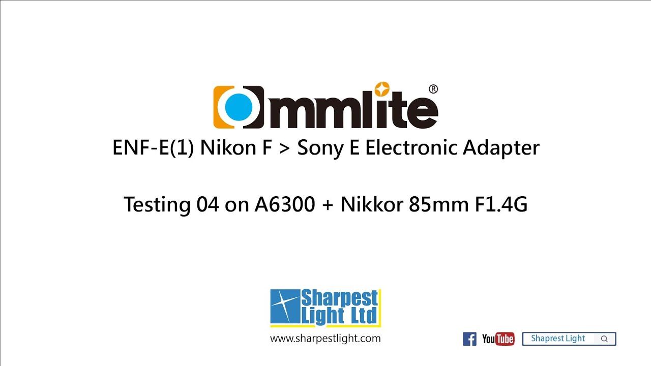 Commlite CM-ENF-E(1) Nikon F to Sony E Electronic Adapter Testing 04 on A6300