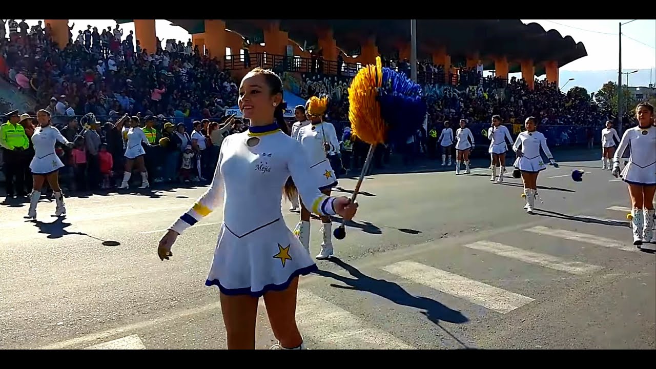 Bastoneras y Banda de Guerra Instituto Nacional Mejía – Tribuna del Sur 2016 (Parte 1)