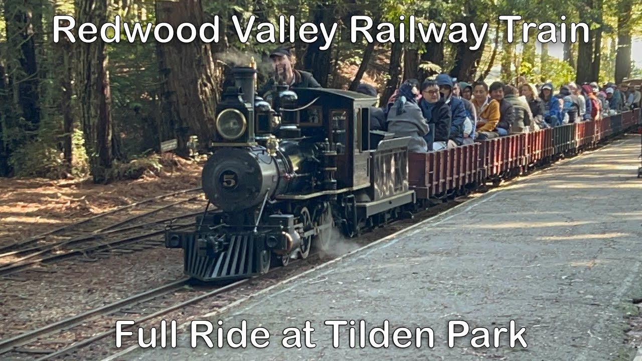 Redwood Valley Railway Tilden Park Steam Train with 5 Fern Full Ride 2025