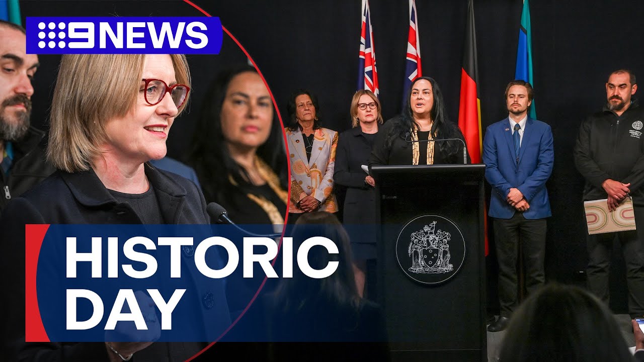 Indigenous treaty introduced to Victorian parliament | 9 News Australia