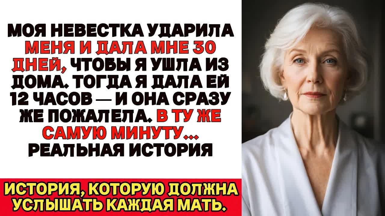 «Моя невестка дала мне 30 дней, чтобы уйти из дома, тогда я дала ей 12 часов — и она раскаивалась...