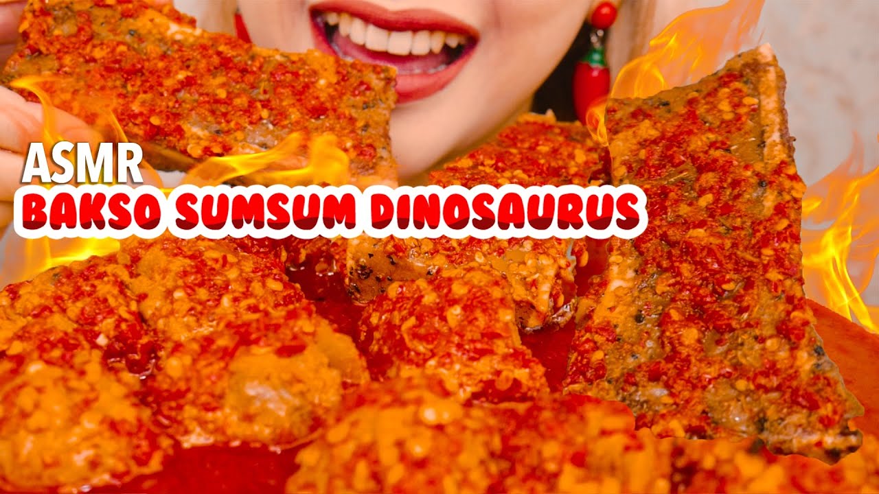 J0NT0RR!! ASMR BAKSO MERCONDES TULANG SUMSUM DIN0SAURUS!! | ASMR Indonesia