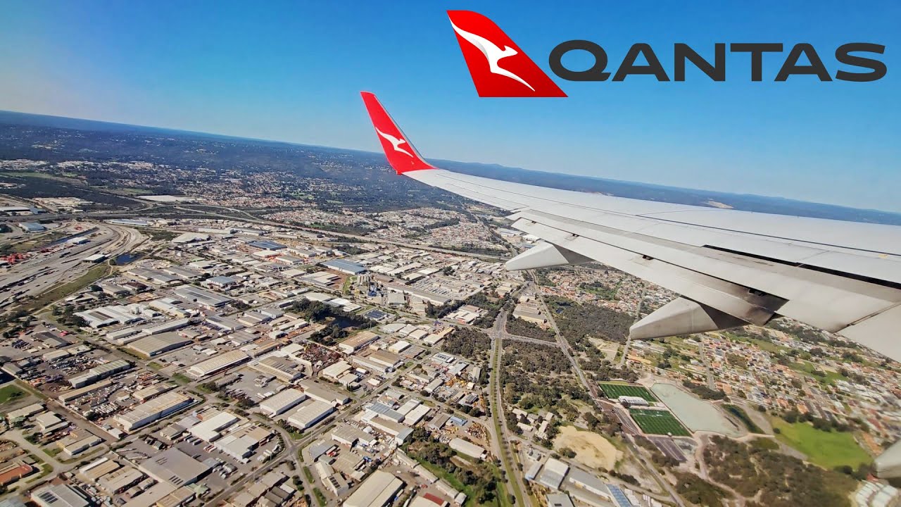 Qantas 737 Beautiful Takeoff from Perth