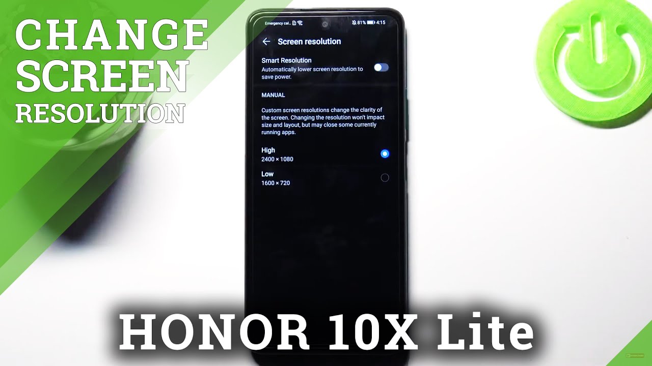 How to Change Screen Resolution in Honor 10X Lite &ndash; Display Resolution