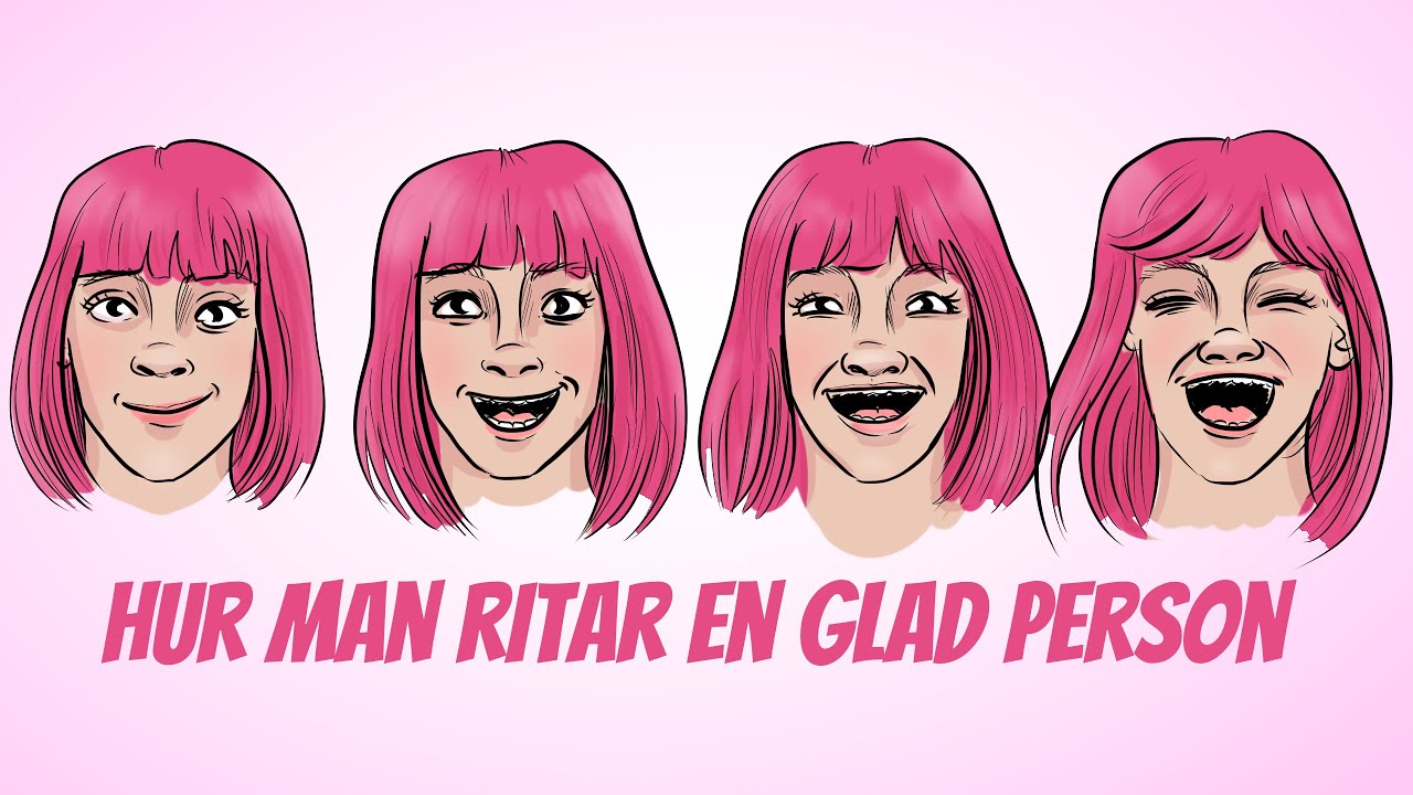 Hur man ritar en glad person