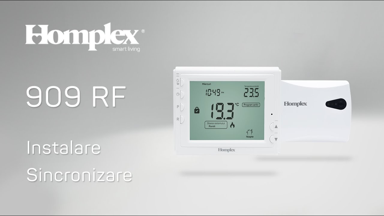 Homplex 909 RF - Instalare și sincronizare