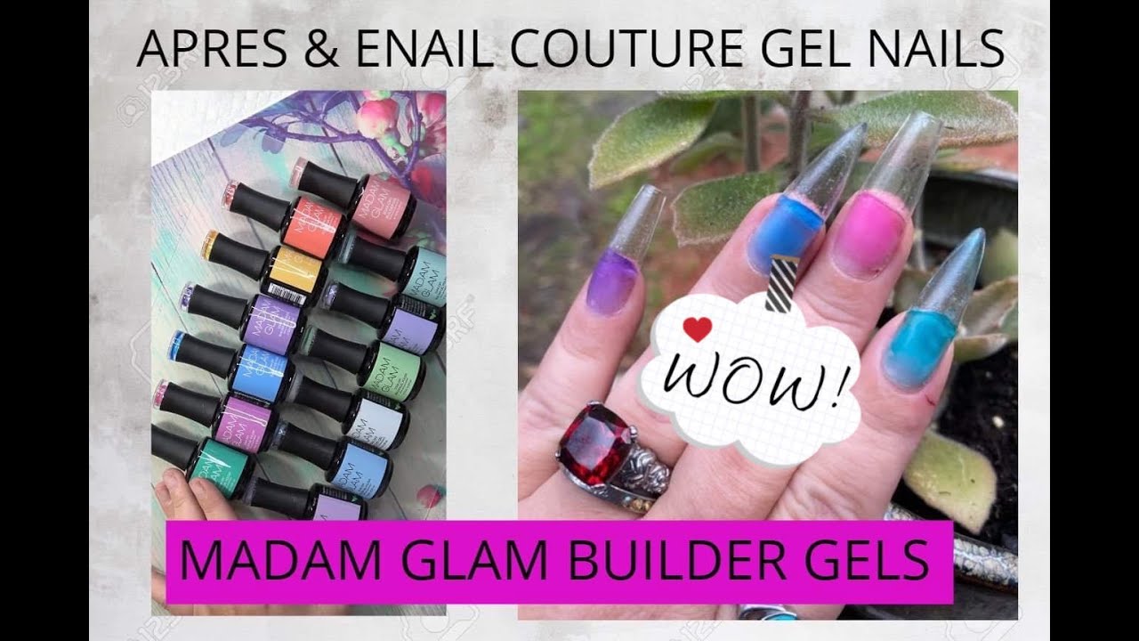 Applying Apres Stiletto & Enail Couture 123 Coffin With Madam Glam Jelly Builder Gels!!