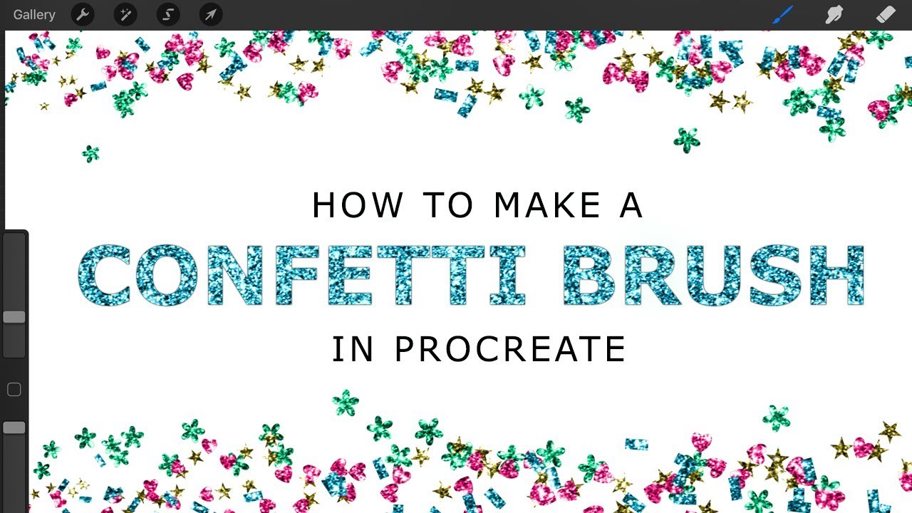 How to Make a Confetti Brush in Procreate