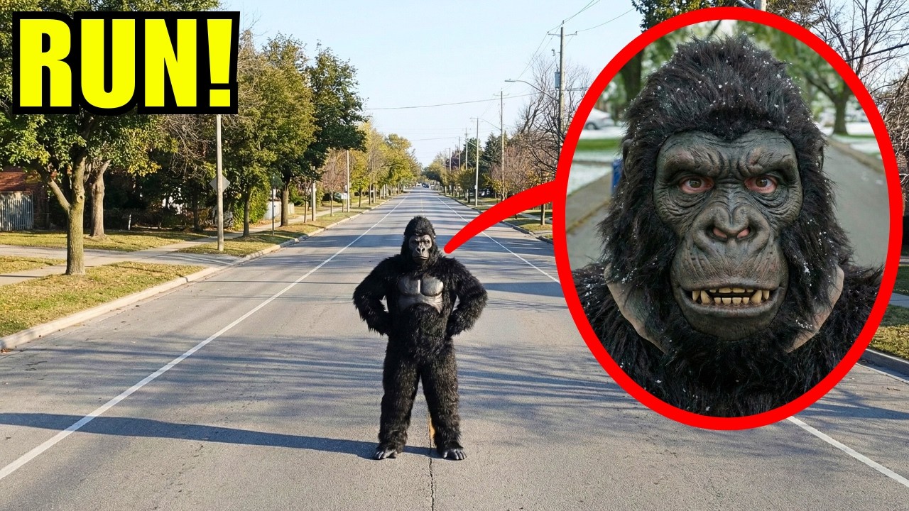 If you ever see the Gorilla Man, RUN AWAY & HIDE  FAST! (He is CURSED!!)
