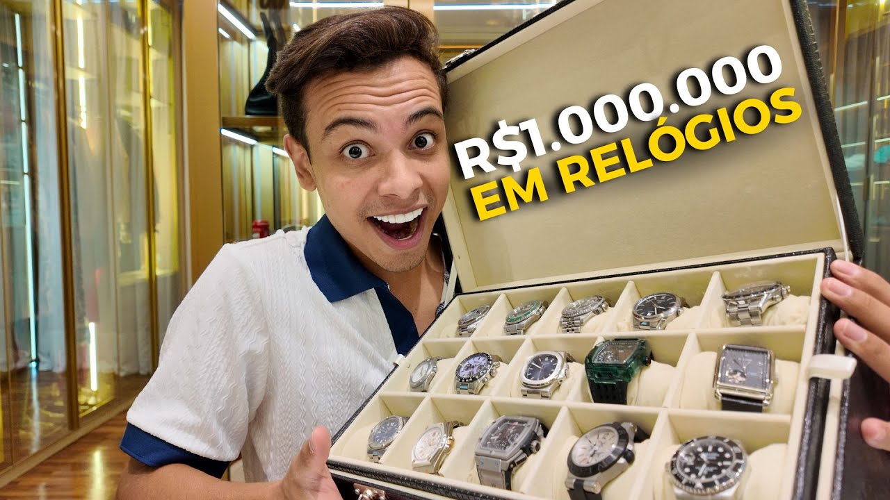 MOSTREI MINHA COLEÇÃO DE RELÓGIOS (VALE UMA CASA) 😳