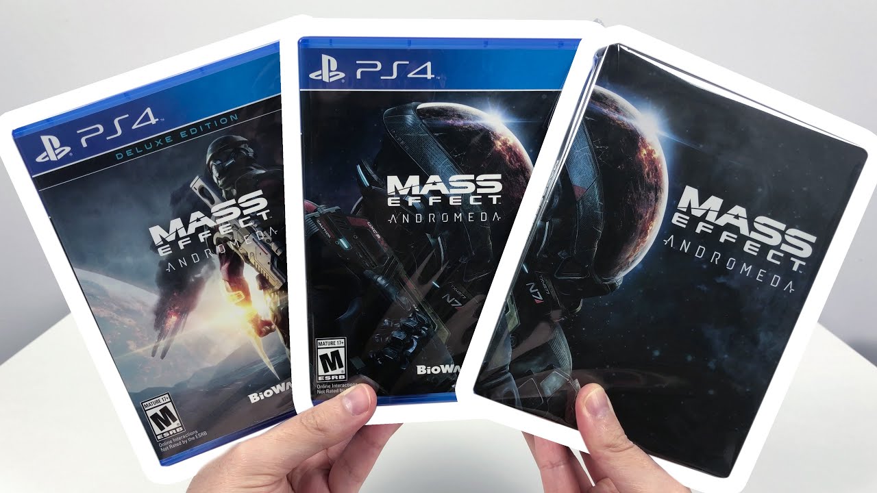 Mass Effect Andromeda Deluxe, Standard & SteelBook Unboxing
