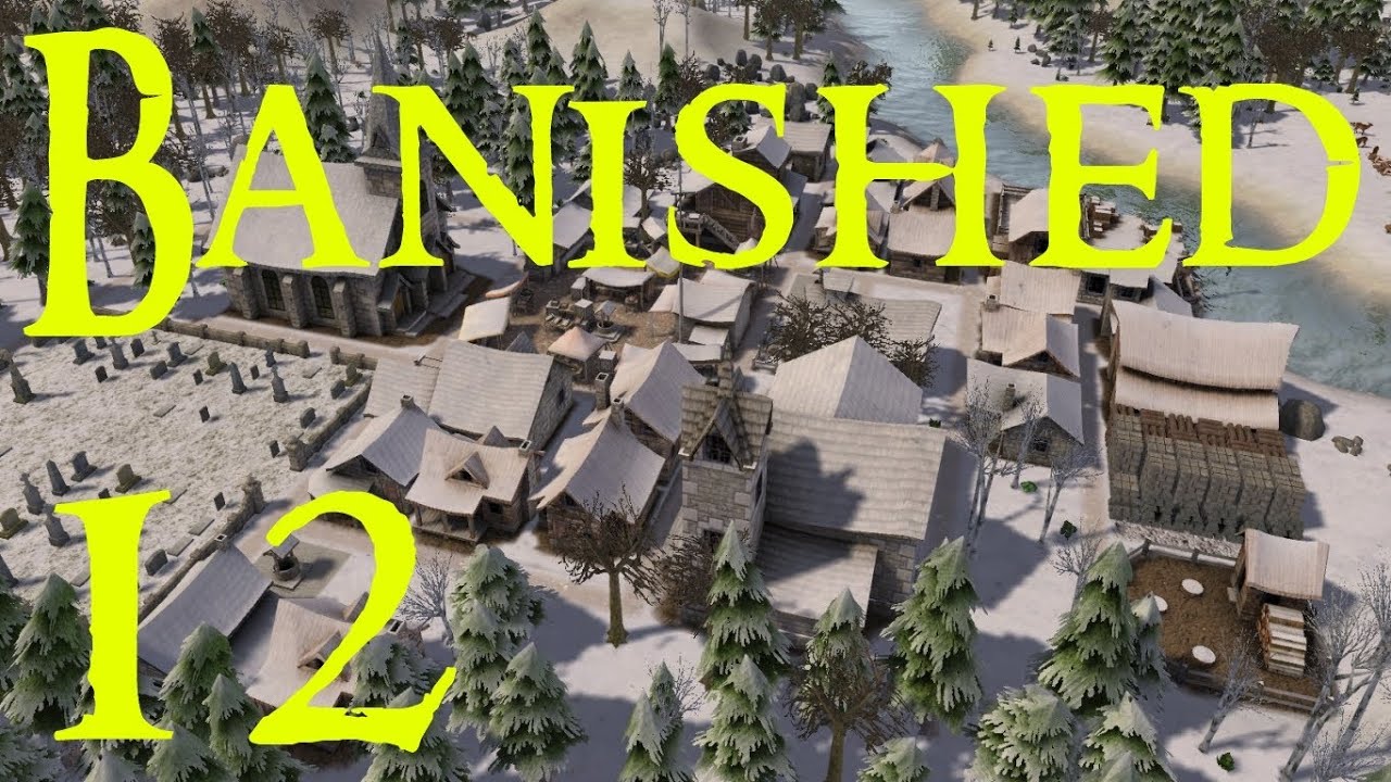 Banished Let's Play #12 - FIRE!!! - New Bifton on Hard/Mountains