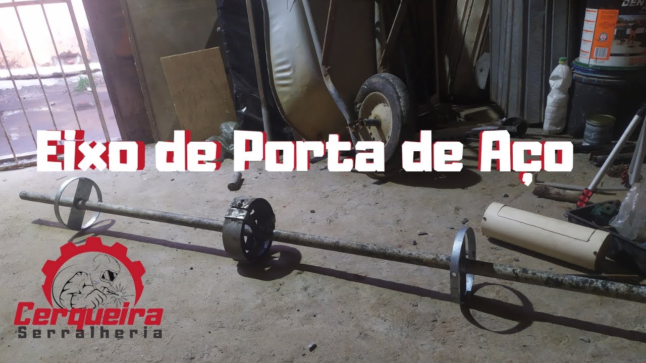 COMO FAZER EIXO DE PORTA DE AÇO