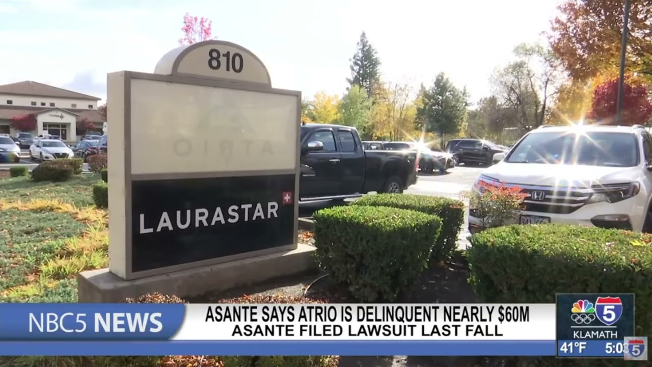 Asante says Atrio is delinquent nearly $60M