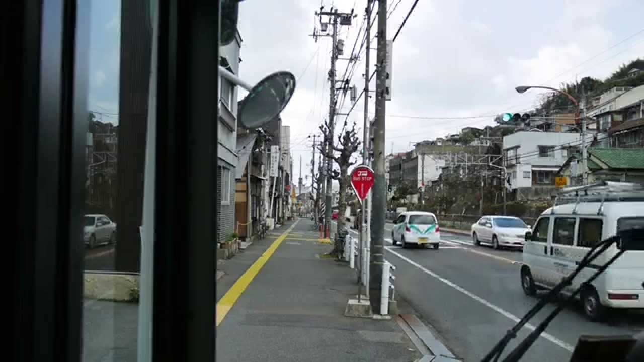 【前面展望】車庫前・東尾道駅～尾道駅～登山口【おのみちバス_日本縦断中!】