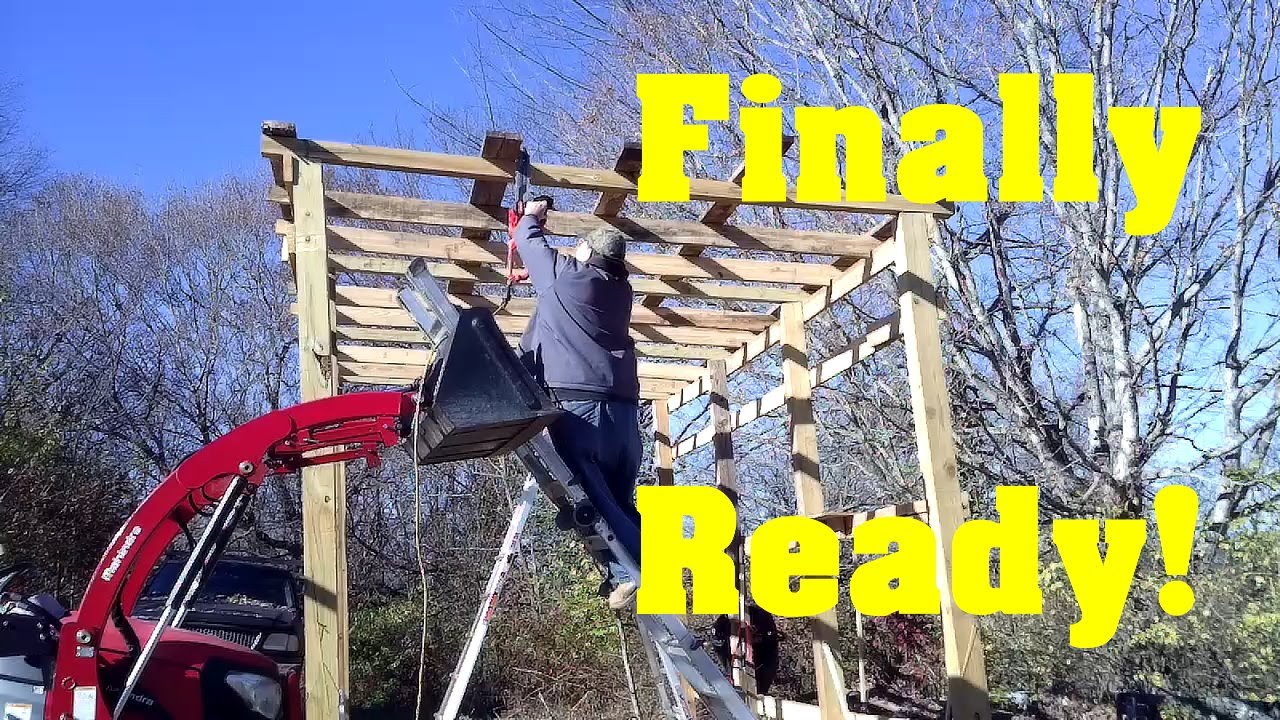 Getting Ready For METAL ROOF Homesteading ASMR 101 Tractor Shed Build