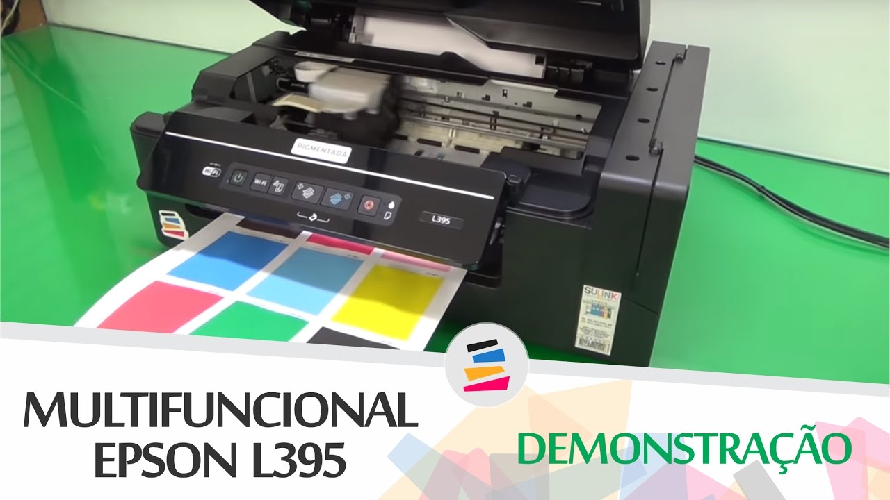Demonstra&ccedil;&atilde;o - Epson L395 com Tinta Pigmentada e Dispenser - SULINK