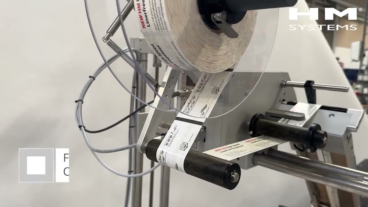 HM Linerfree&reg; Dispenser &ndash; Sustainable labelling without liner | HM Systems
