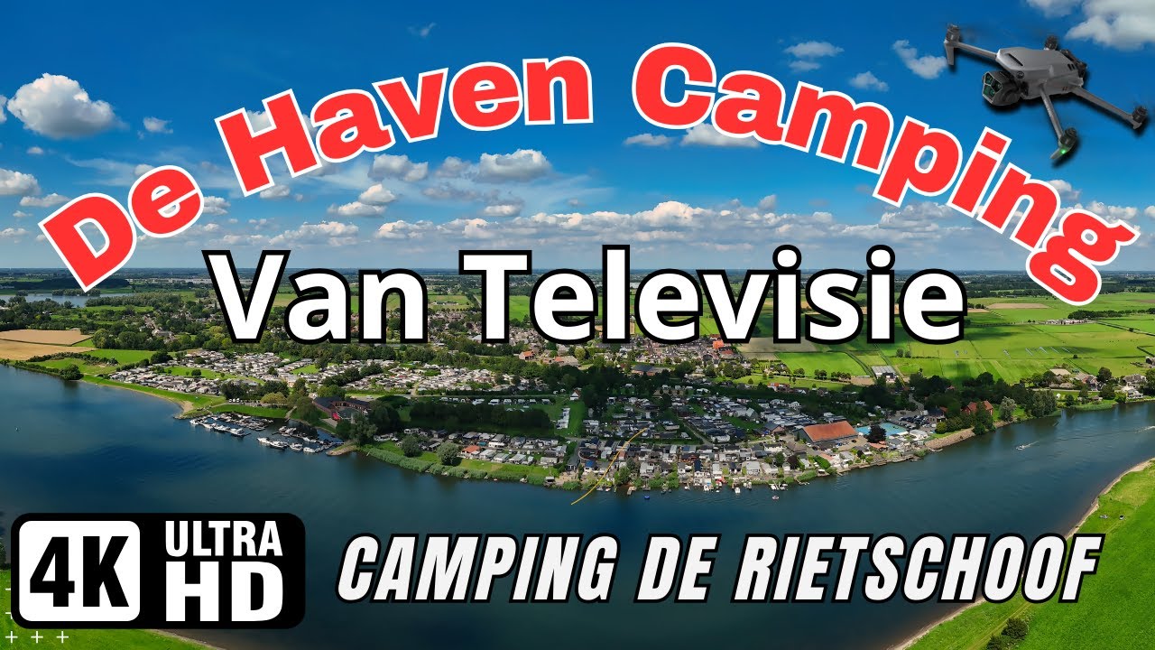 [4K] 🇳🇱 Havencamping de Rietschoof in Aalst | Van TV | Aerial View | 2024
