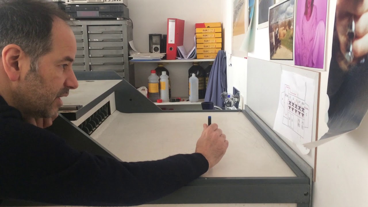 Leçon de tirage couleur à l'agrandisseur avec Marc Upson pour Baghir