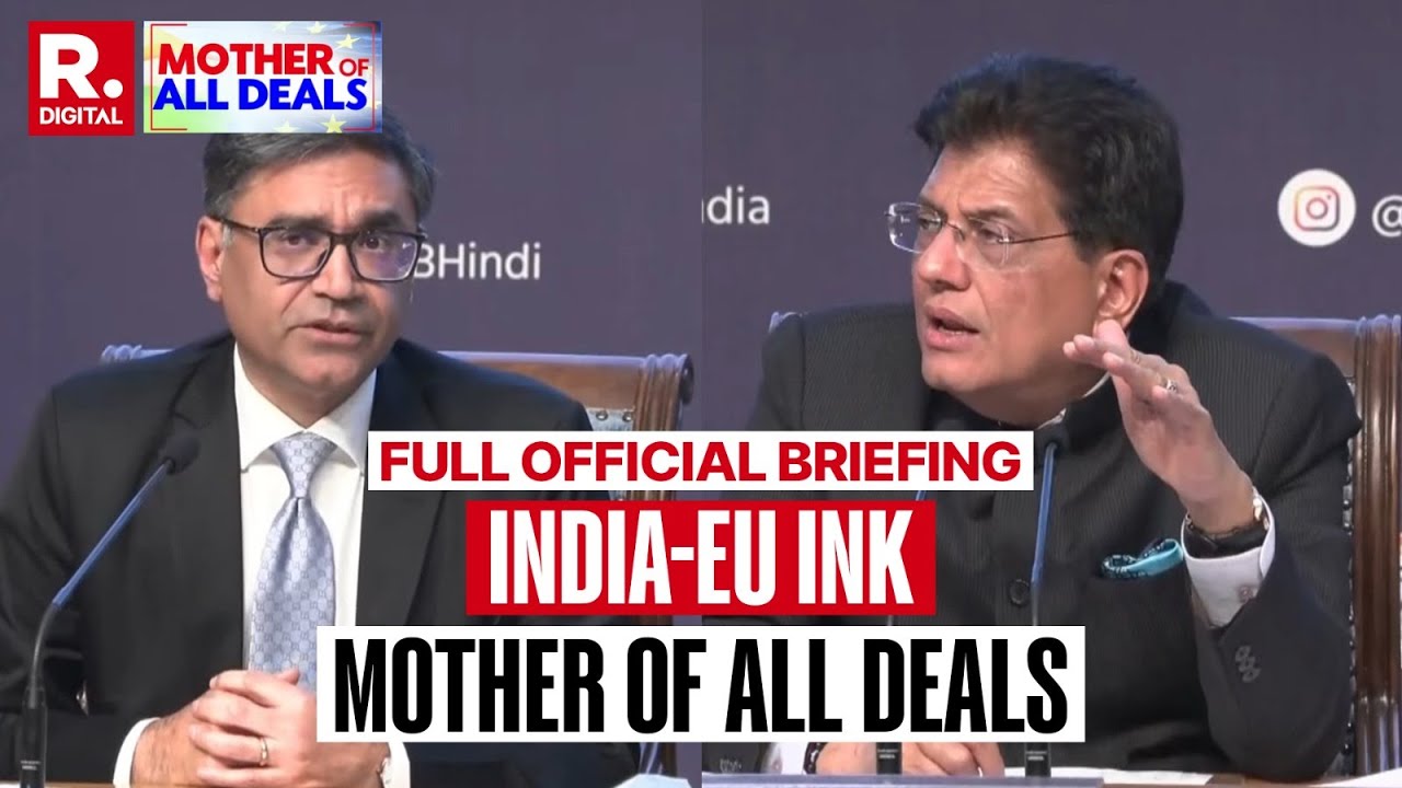 India-EU Trade Deal:  India-EU Ink Mother Of All Deals | Full Official Briefing
