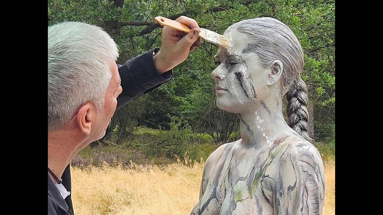 MakingOf COLOURED SYMBIOSES - art project by handicaped artist Jörg Düsterwald