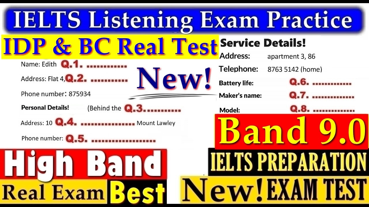 IELTS LISTENING PRACTICE TEST 2025 WITH ANSWERS | 29.08.2025