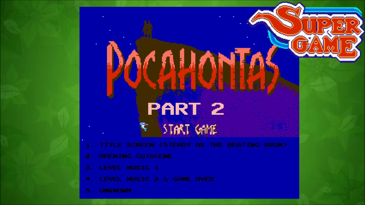 Pocahontas Part 2 (Supergame) Soundtrack