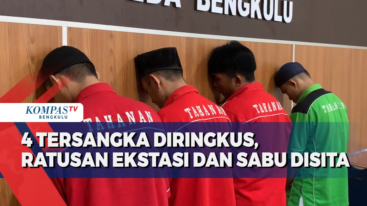 4 Tersangka Diringkus Ditnarkoba Polda Bengkulu, 3 Pelaku Residivis Kambuhan