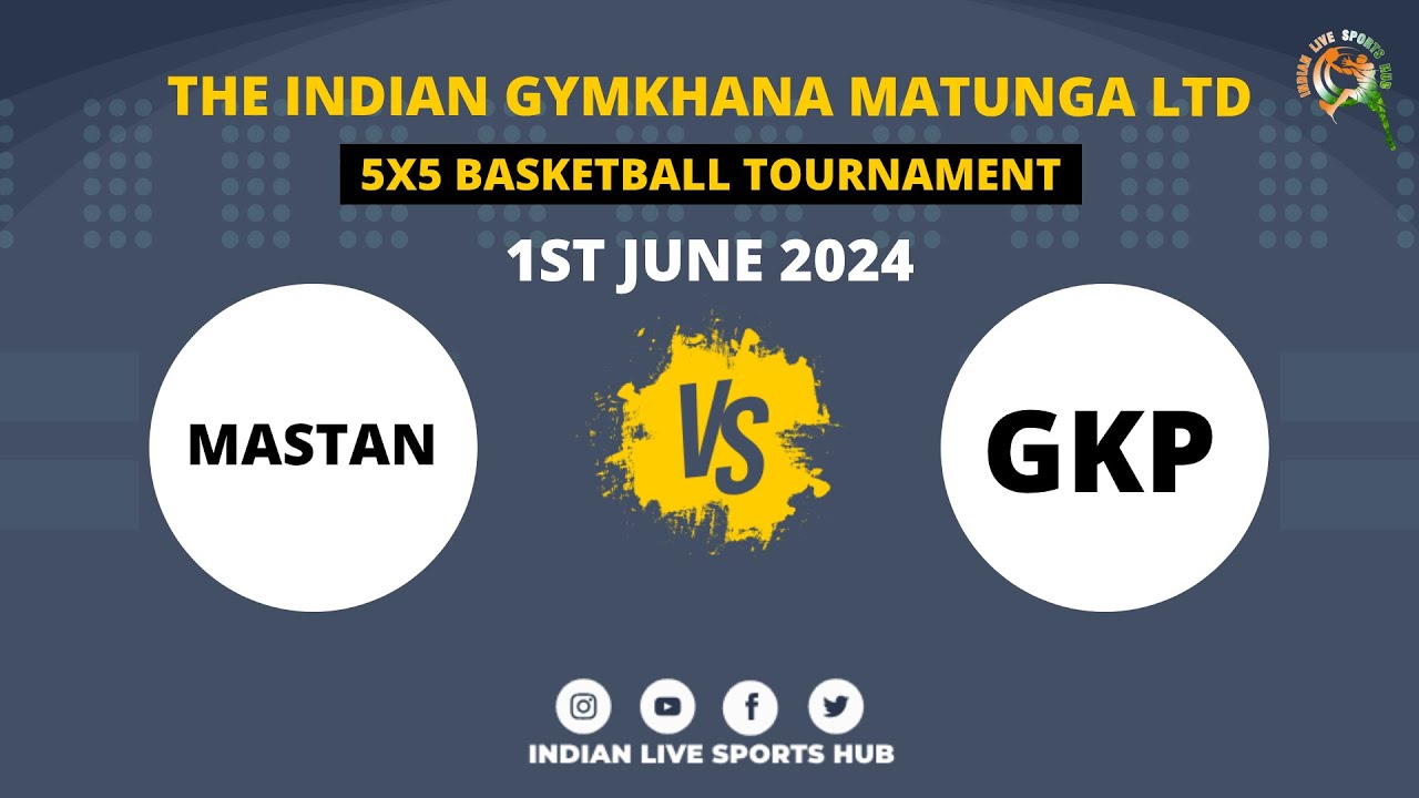 Mastan vs GKP | The Indian Gymkhana Matunga Ltd. | 5x5 Basketball Tournament 2024