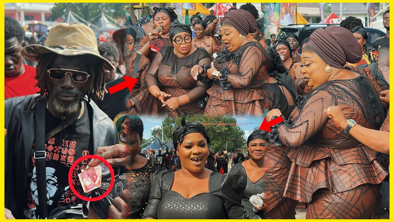 Sei kutuu😍🔥 Spirito sprayed cash on  Maame Ode after Sei Kutuu! dance at Asantehemaa dote yie💥 