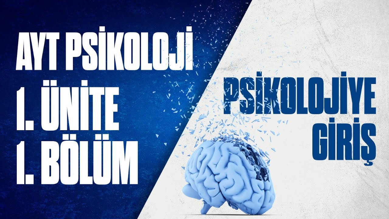 AYT PSİKOLOJİ 1.ÜNİTE PSİKOLOJİ BİLİMİNİ TANIYALIM PSİKOLOJİDE EKOLLER