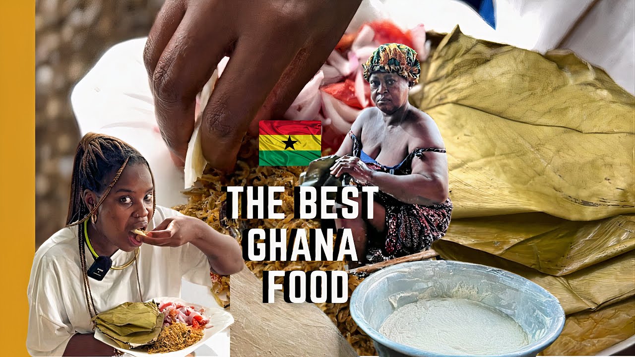 YOU WILL NOT BELIEVE WHAT GHANAIAN FOOD I ATE | GHANA FOOD | LIVING IN GHANA