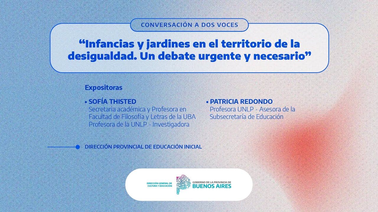 🔴Vivo -Infancias y Jardines en el territorio de la desigualdad.Un debate urgente y necesario-Inicial