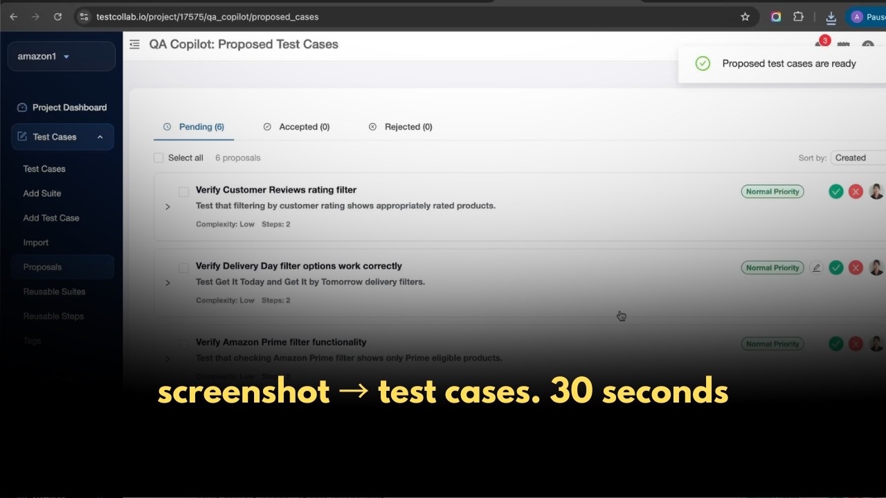 Screenshot to Test Cases in 30 Seconds | AI-Powered Test Management