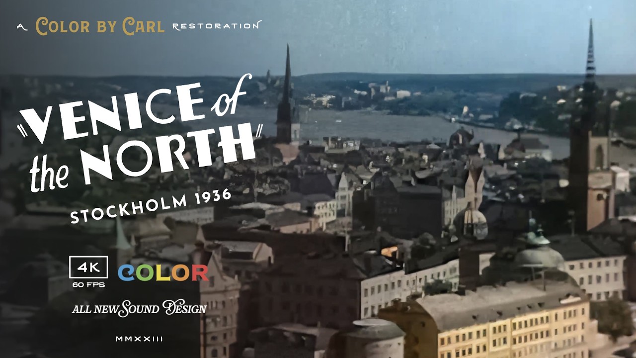 Venice of the North (1936) - Remastered 4K 60fps