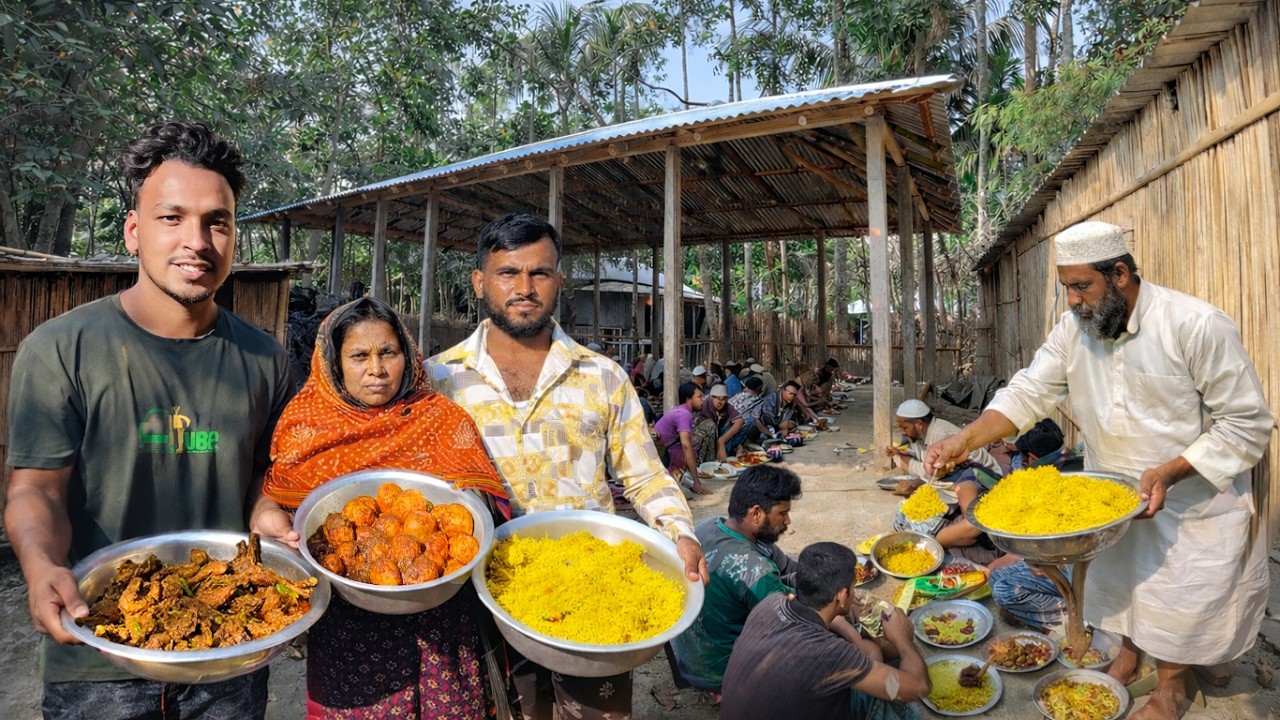 অসহায় ভাবির ঘর বানিয়ে দিল | গ্রামে মিলাদ ও খিচুড়ি রান্না | Built a New Tin House for a Poor Family