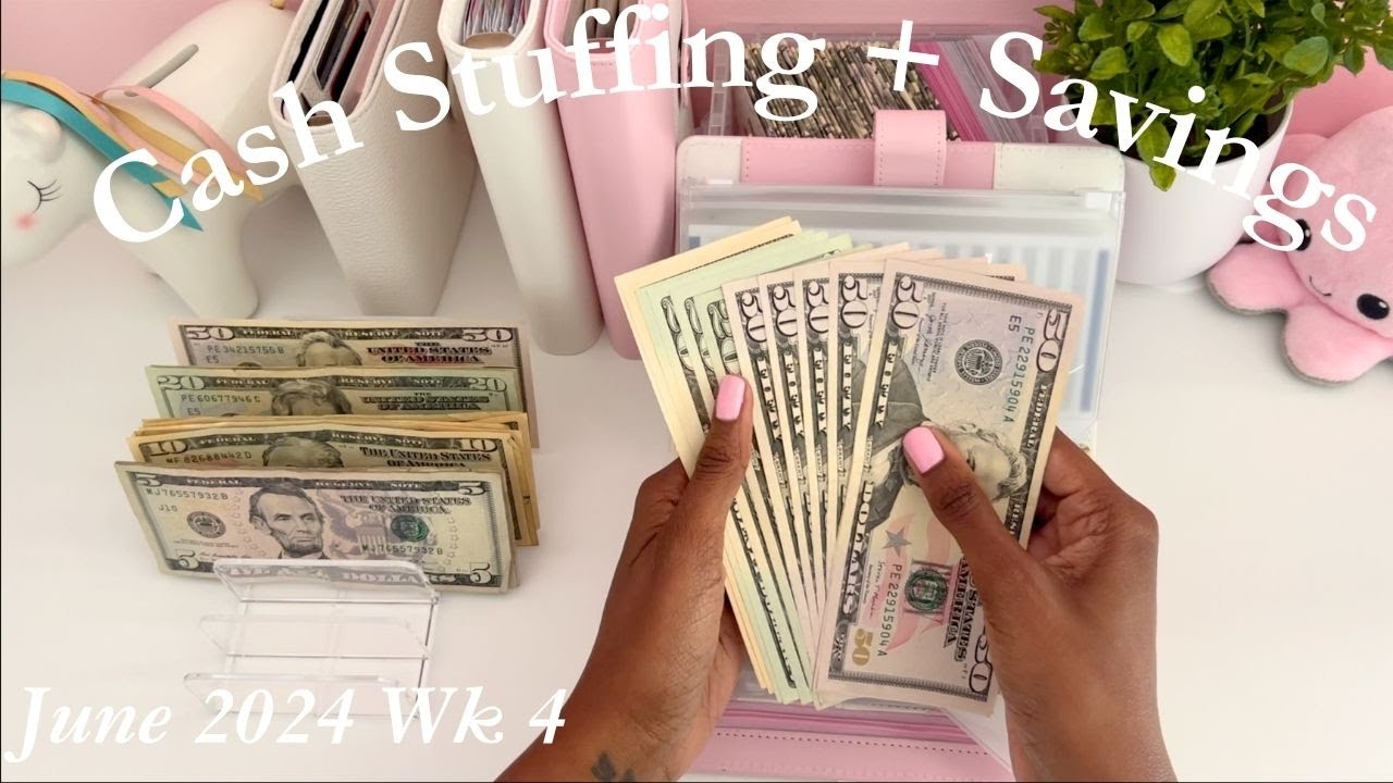 $390 | Cash Envelope Stuffing | June 2024 | Single Mom